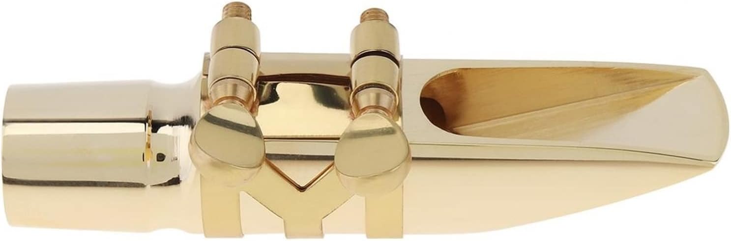 Sax Replacemen Set Professional Gold Plated Metal Alto Saxophone Mouthpiece 6 for Playing The Classical Music Saxophone Accessories