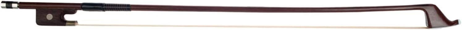 TSTS 4/4 3/4 1/2 1/4 1/8 Double Bass Bow Brazilwood Round Stick White Mongolia Horsehair Sheep Skin Full Size Violin Bow (Color : 3/4)