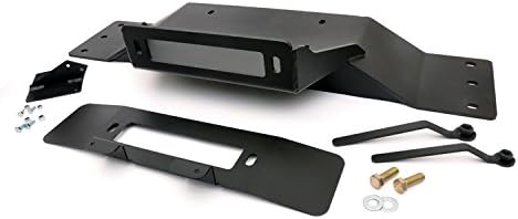 Rough Country Hidden Winch Mounting Plate (fits) 2009-2014 F150 | Recovery System | OEM Bumper Winch Mount | 1010 , Black