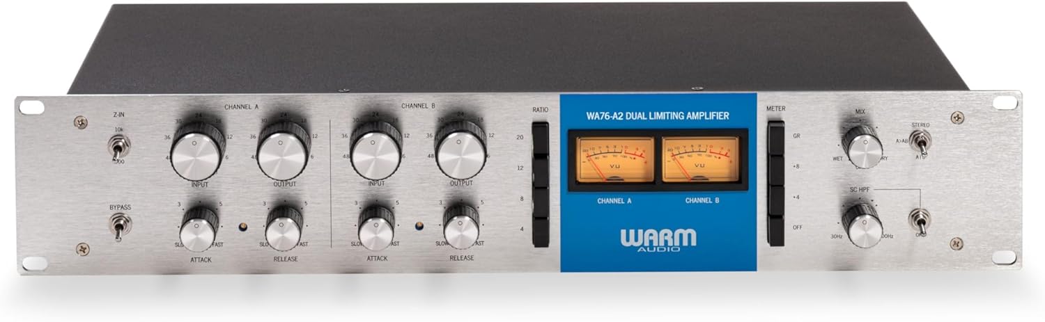 Warm Audio WA76-A2 Dual-channel Vintage-voiced Discrete FET Compressor