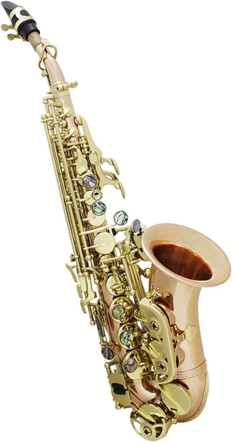 TSTS Saxophone Phosphor Copper Gold-Plated Bb B Flat Woodwind Musical Instrument with Case Brass Sax Full Kit