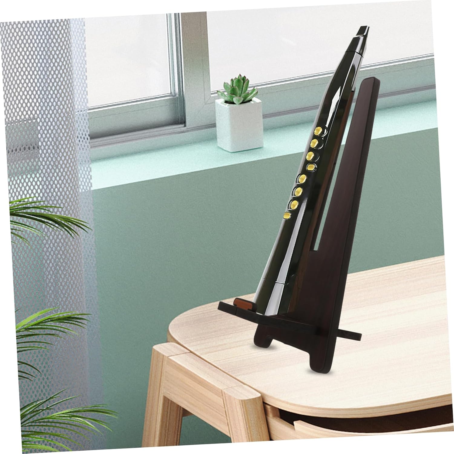 ibasenice Stable Wind Instrument Display Stand Digital Wind Accessory for Music Instrument Storage Wood Holder Nonskid Base