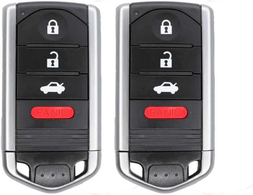 Replacement Smart Key Fob for 2009-2014 Acura TL 4 Button Smart Key Fcc M3N5WY8145 Pn 72147-TK4-A71 72147-TK4-A81 Pack of 2
