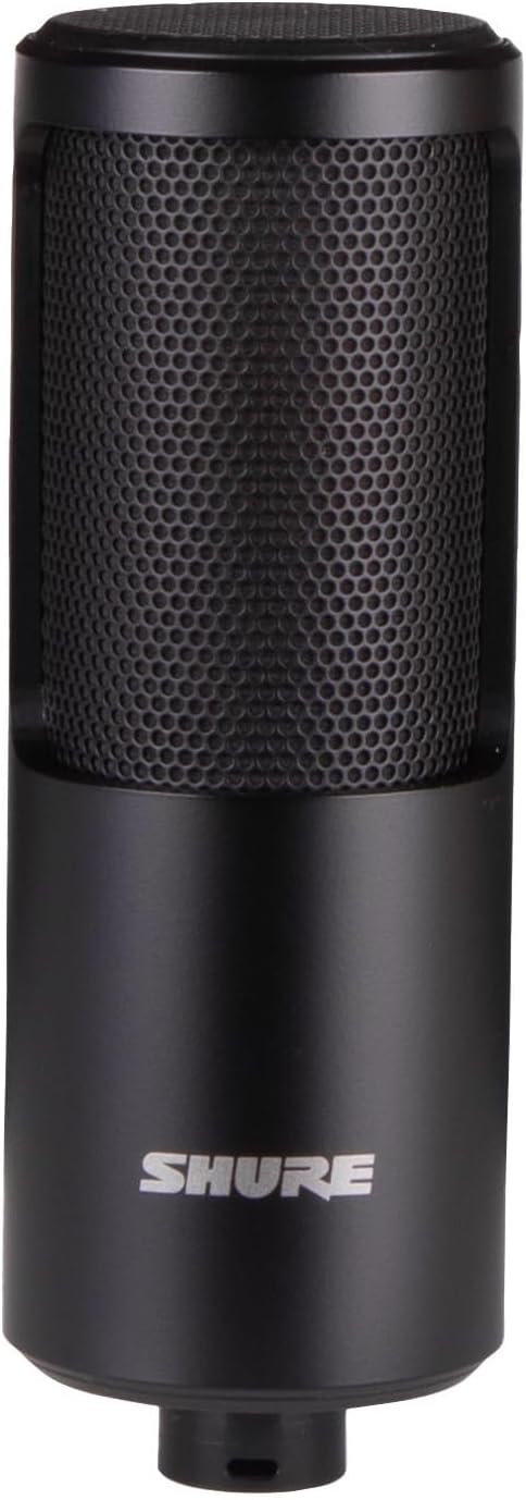 Shure SM4-K Studio Condenser Microphone – XLR Mic for Home Studio Recording, Vocals & Instruments with Mix-Ready Sound & All-Metal Construction, Black