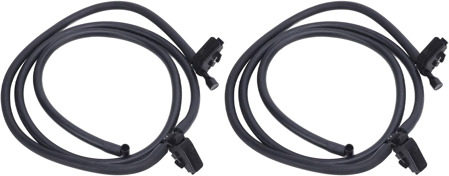 Washer Nozzle, Windscreen Washer Jet and Spray Nozzle Kit Compatible with Mercedes-Benz A-Class W169 Front Bonnet Washer System, 2PCS A1698600492 Cleaning Hose Assembly
