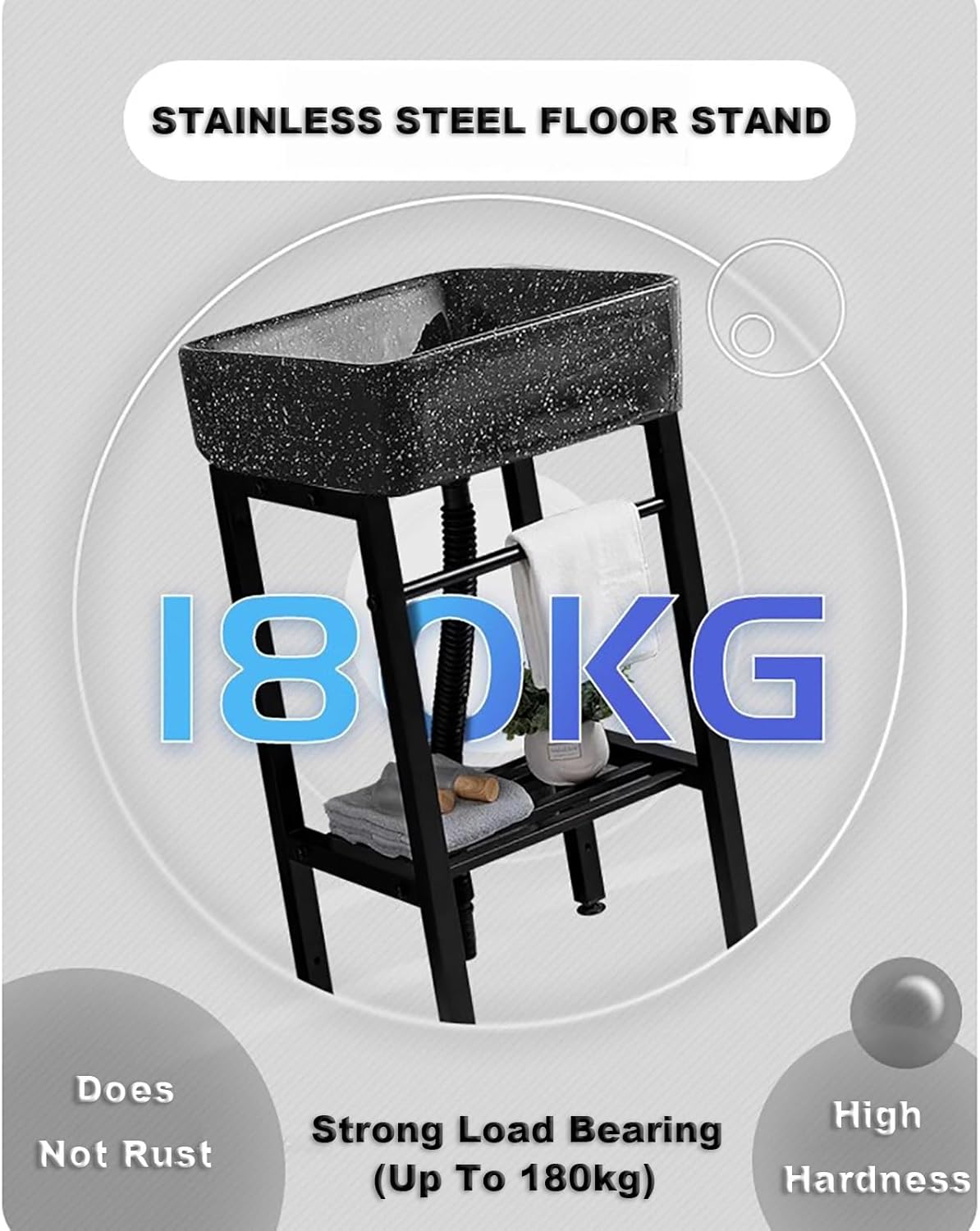 DOSSAE Vessel Sink Vanity,Vitreous China Bathroom Sink,Vitreous China Bathroom Sink,Wall Mount Corner Sink,Corner Sink Vanity,with Faucet Hole,for Home Kitchen Patio Room. (Size : Wall-Mounted)