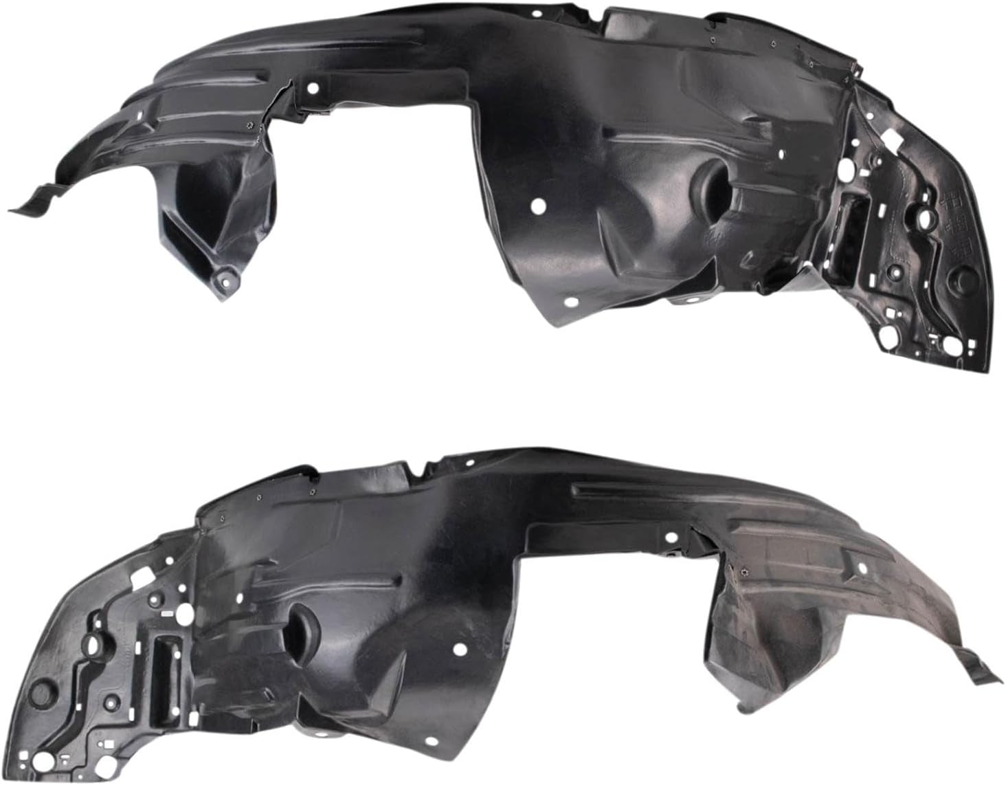 TRQ Inner Fender Liner Set Compatible with 2013-2014 Honda Fit HO1248178 HO1249178