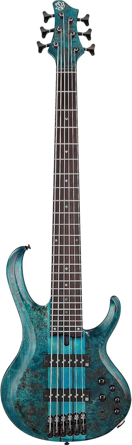Ibanez BTB946 Standard 6-String Bass Guitar, Rosewood Fingerboard, Cosmic Blue
