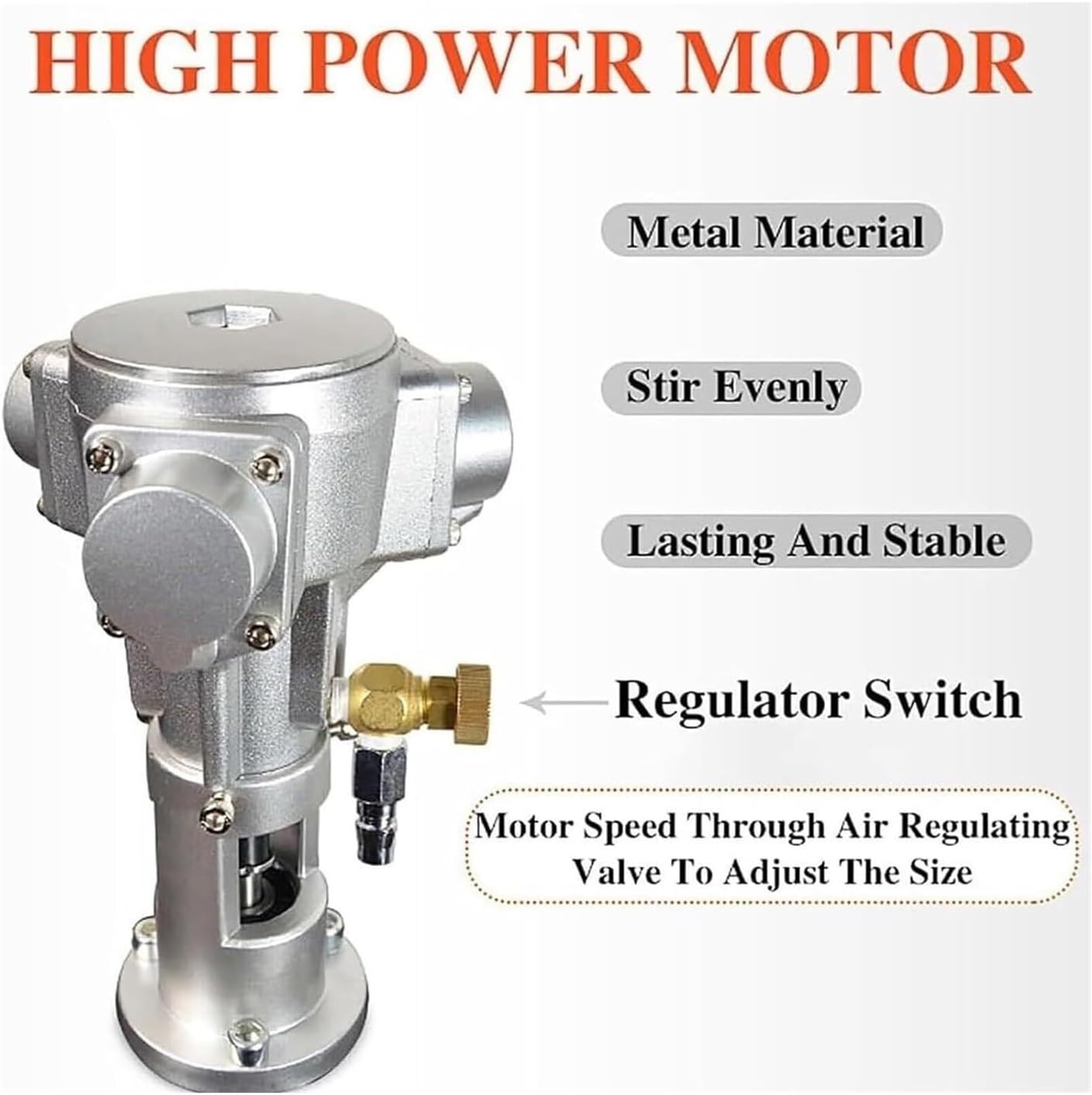 Air Agitator, Pneumatic Tank Mixer Machine, Paint Stirring Machine, Folding Propeller, with Support Hanger Paint Mixing Equipment