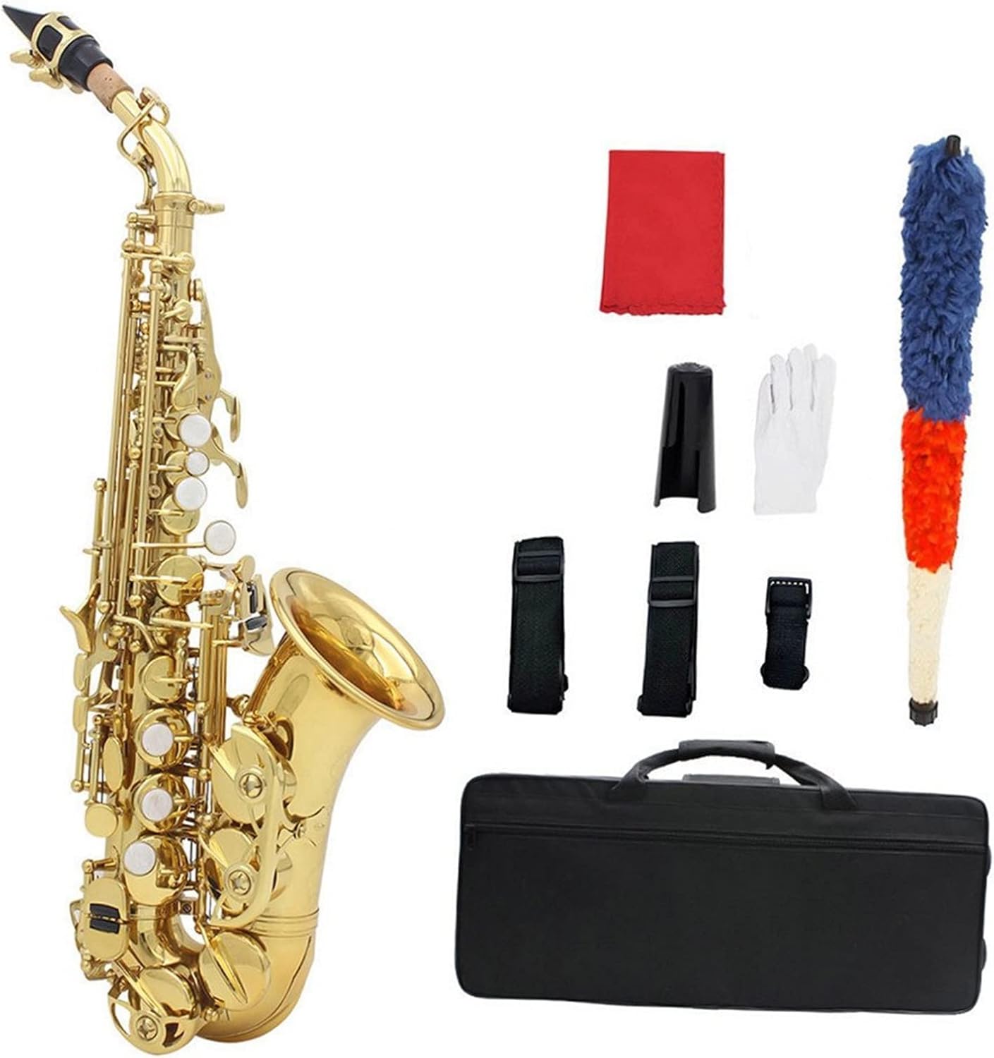 Brass Gold Sax Carve Pattern Bb Bend Saxophone Sax Pearl White Shell Buttons Wind Instruments