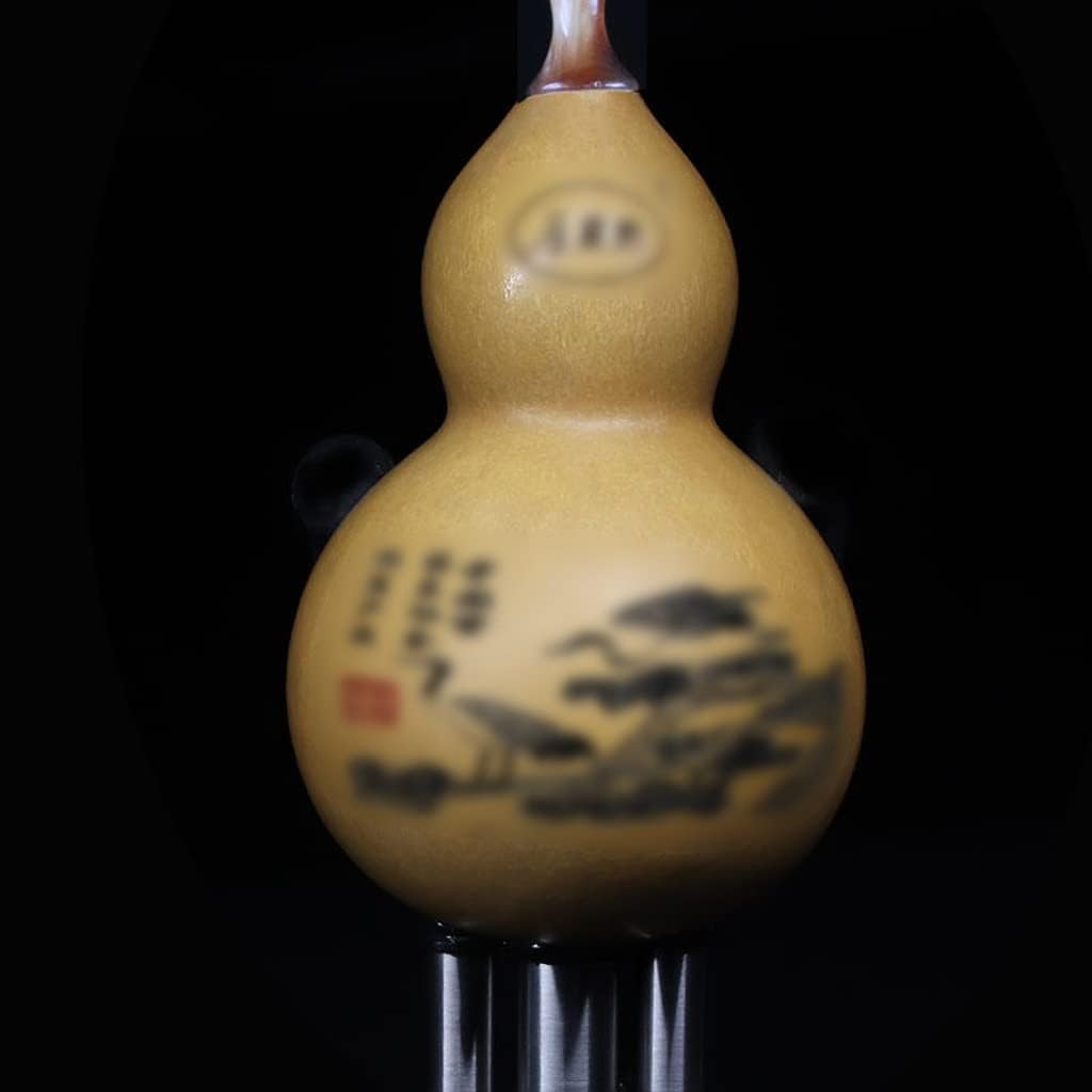 Mobkid Hulusi Musical Instrument Ethnic Musical Instrument Traditional Chinese Woodwind Instrument Beginner Music Lover (Color : Yellow, Size : 42cm)