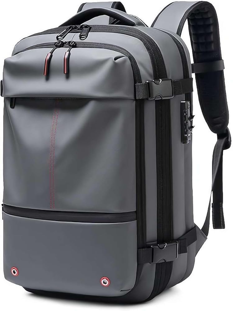 Wmool Vacpack Backpack, 60L Expandable Backpack with Vacuum Compression, Anti Theft Vacpack Travel Vacuum Backpack