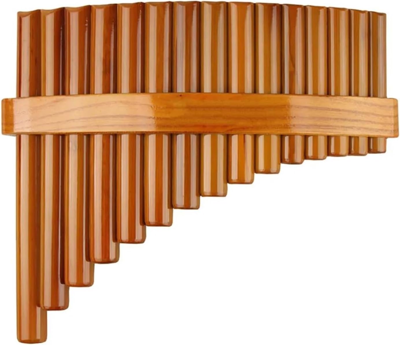 25 Pipe C Key Pan Flute Traditional Performance Practice 15 Pipe C Major Woodwind Bamboo Pan Flute(Right)