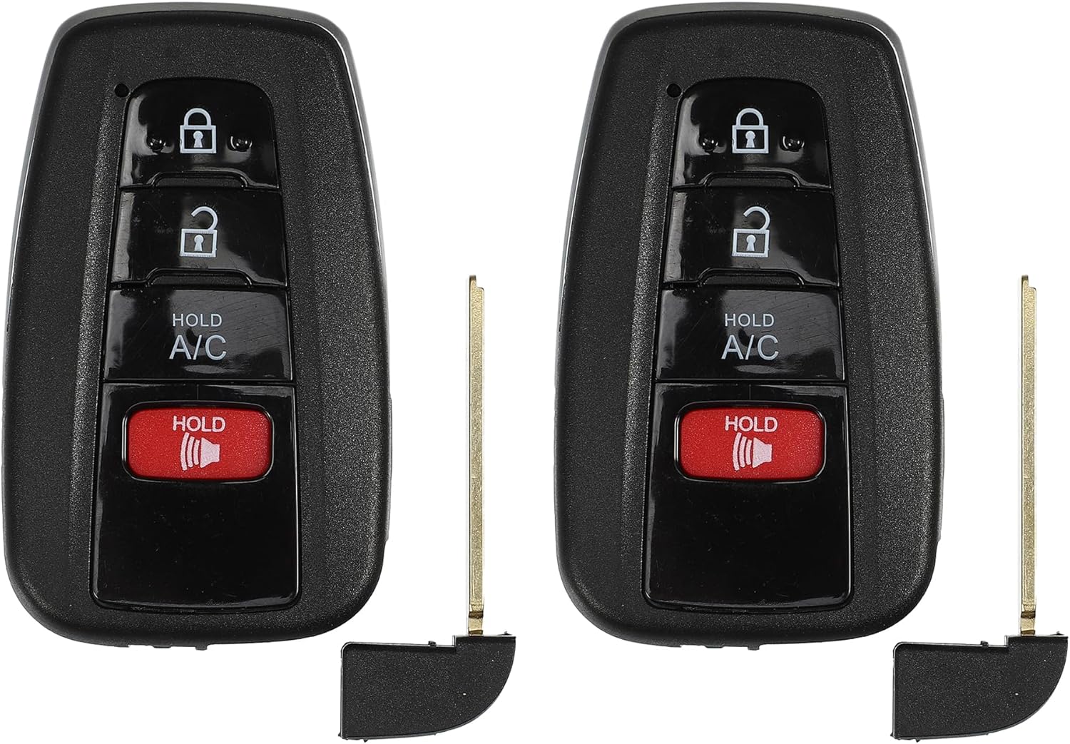 ACROPIX 314.3 MHz Smart Key Fob Keyless Entry Remote Fit for Toyota Prius 2021-2023 ASK System HYQ14FLA - Pack of 2 Black