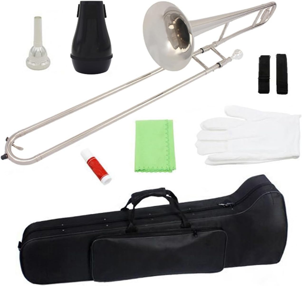 B flat alto trombone brass instrument suitable for professional beginners(Silver)