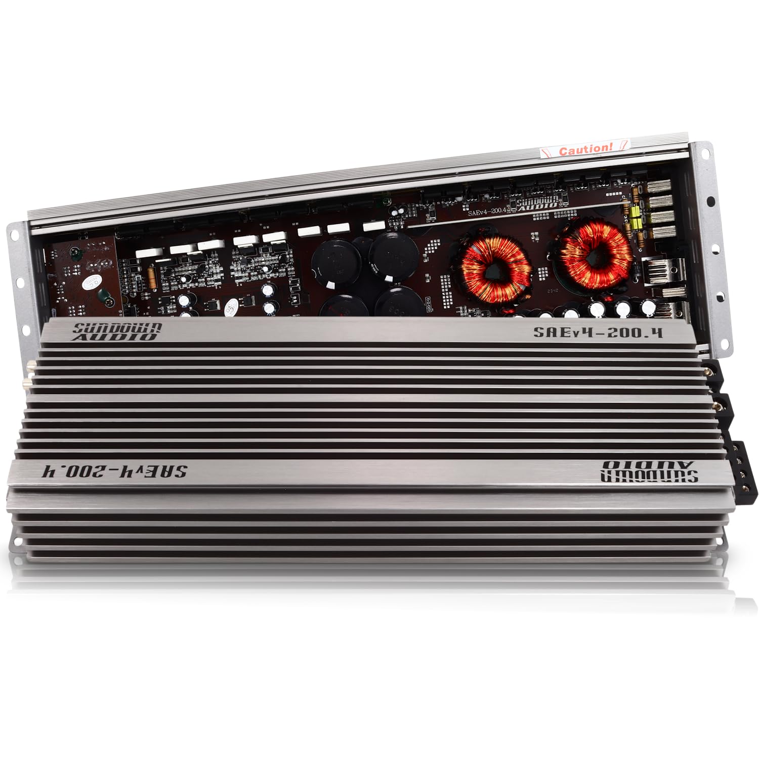 Sundown Audio SAE-200.4 Class A/B 4-Channel Amplifier - 200W x 4 @ 4Ω - High-Fidelity Speaker System Amp with Variable Filters, Advanced Protection & Optional Remote