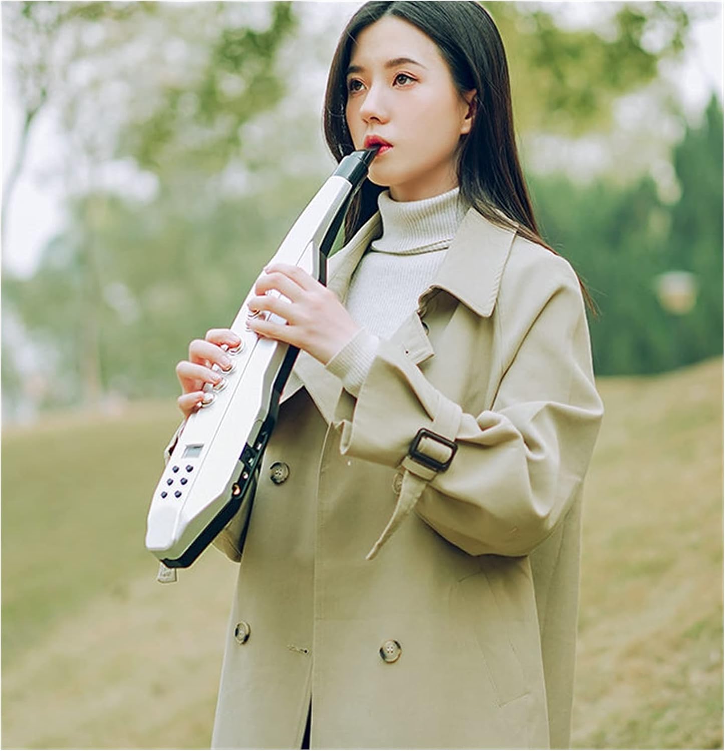 Electronic Wind Instrument Electronic Saxophone Blowpipe A Casual Instrument for Beginners Student Saxophone (Color : 2)