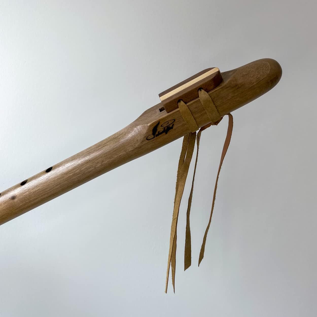 432 Hz Handmade Walnut Bass Flute - Sacral Chakra Note Low D