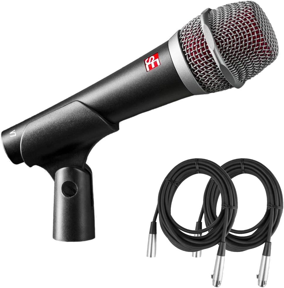 sE Electronics V7 Handheld Dynamic Microphone Bundle with 2 XLR Cables