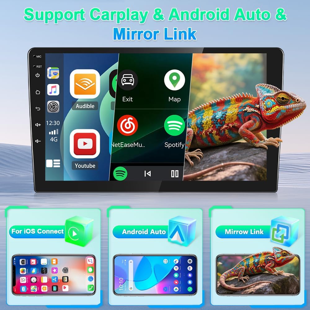 2G+32G Double Din Car Stereo for Dodge Durango 2018-2021 8.4 Inch Android 14 Car Radio with Carplay & Android Auto GPS Sat Nav Head Unit w/Bluetooth WiFi FM/RDS Backup Camera Mirror Link SWC