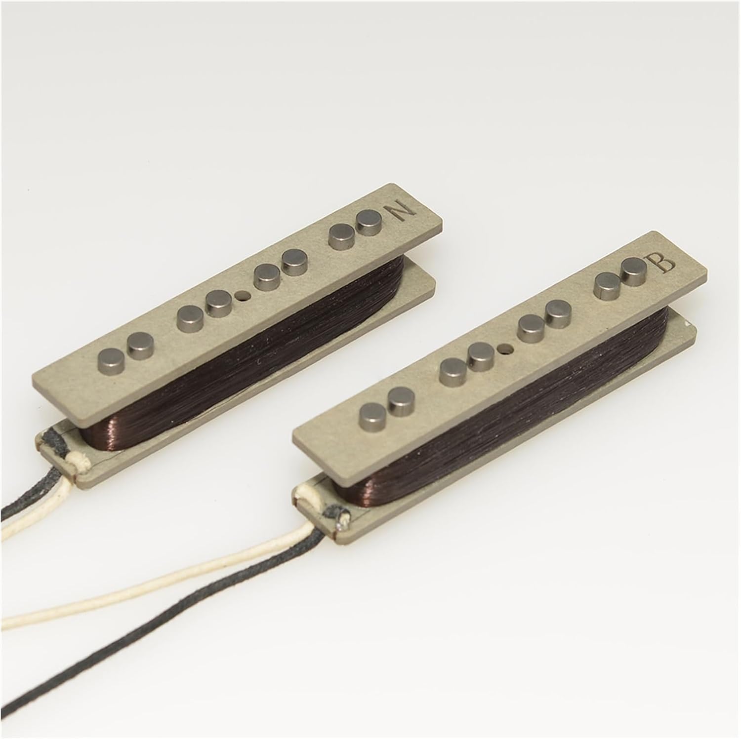 4 Strings/5 String Bass Pickup Set Open Style Alnico 5 Magnet Neck and Bridge Pickup Set for Bass Guitar Electric Guitar Pickups Set (Color : 4 Strings 02)