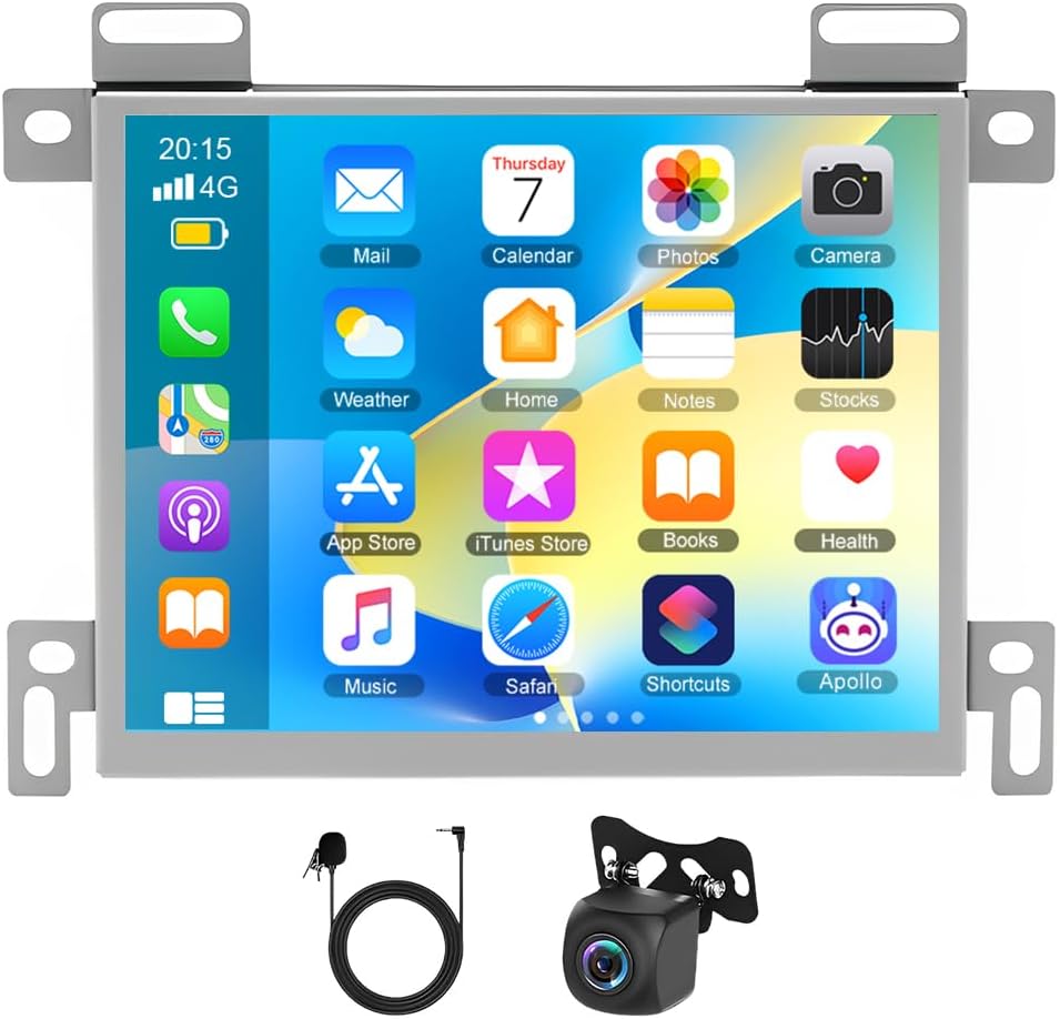 Android 14 Car Stereo for Jeep Grand Cherokee 2014-2022,8.4 Inch Double Din Car Radio with Carplay & Android Auto, in-Dash Navigation Radio with BT Mirror Link WiFi FM Radio & Backup Camera-2+32G