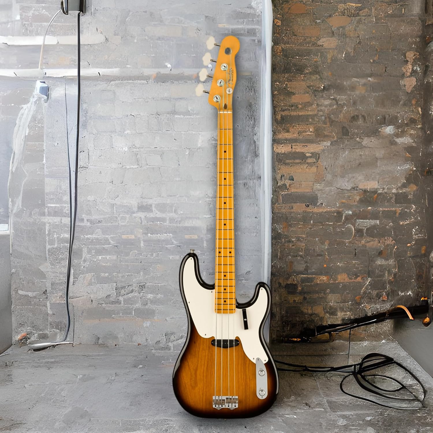 Fender American Vintage II 1954 Precision Bass, 2-Color Sunburst, Maple Fingerboard