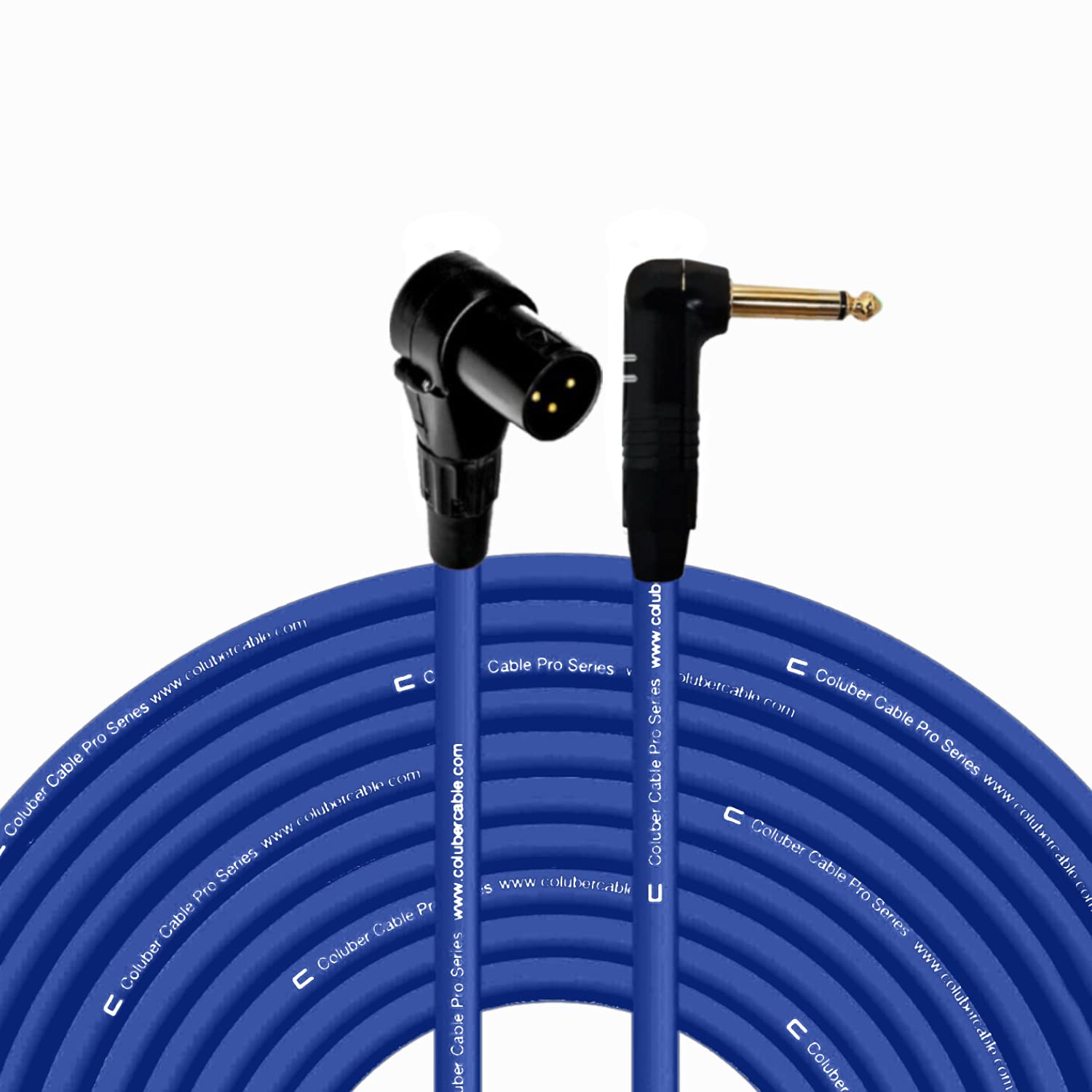 COLUBER CABLE Right Angle XLR Male to Right Angle 1/4