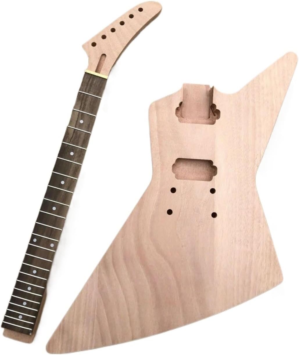 Guitar Body Guitar Replacement Parts 1Set Guitar Kit Guitar Neck 22fret Guitar Body Dot Inlay Set In Heel