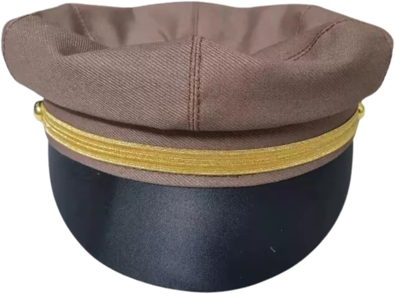 Replica 1953 Johnny Wild Motorcycle Racing Triumph Marlon Brando Harley Hat Cap, Brown and Black