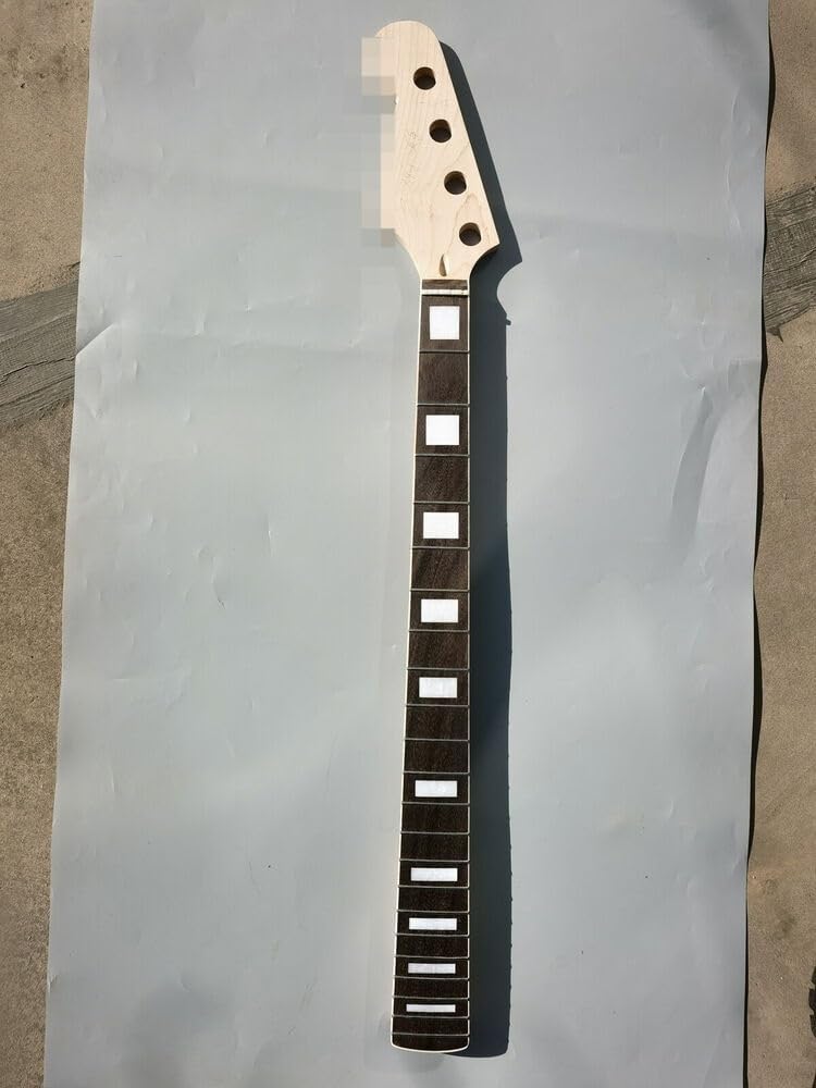 22fret Maple Bass Guitar Neck 34inch Left Rosewood Fretboard Short Scale Bolt On