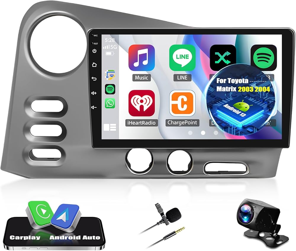 Car Stereo Radio Upgrade for Toyota Matrix 2003 2004 Pontiac Vibe 2003-2008, 9