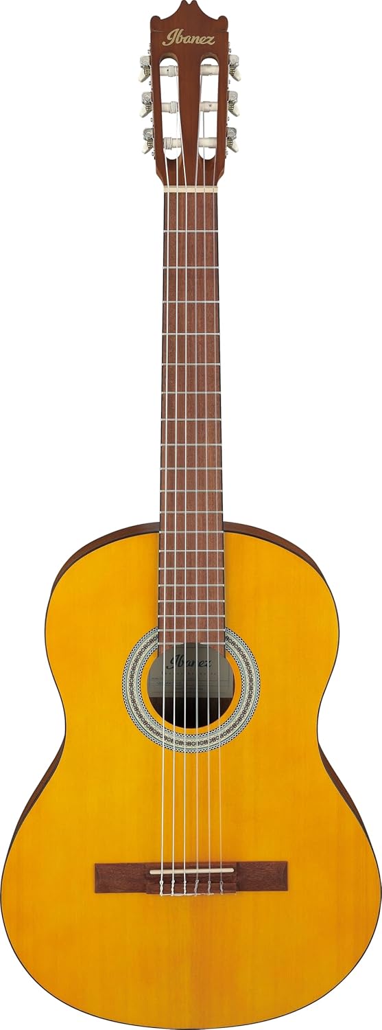 Ibanez GA3 Nylon String Guitar, Open Pore Amber