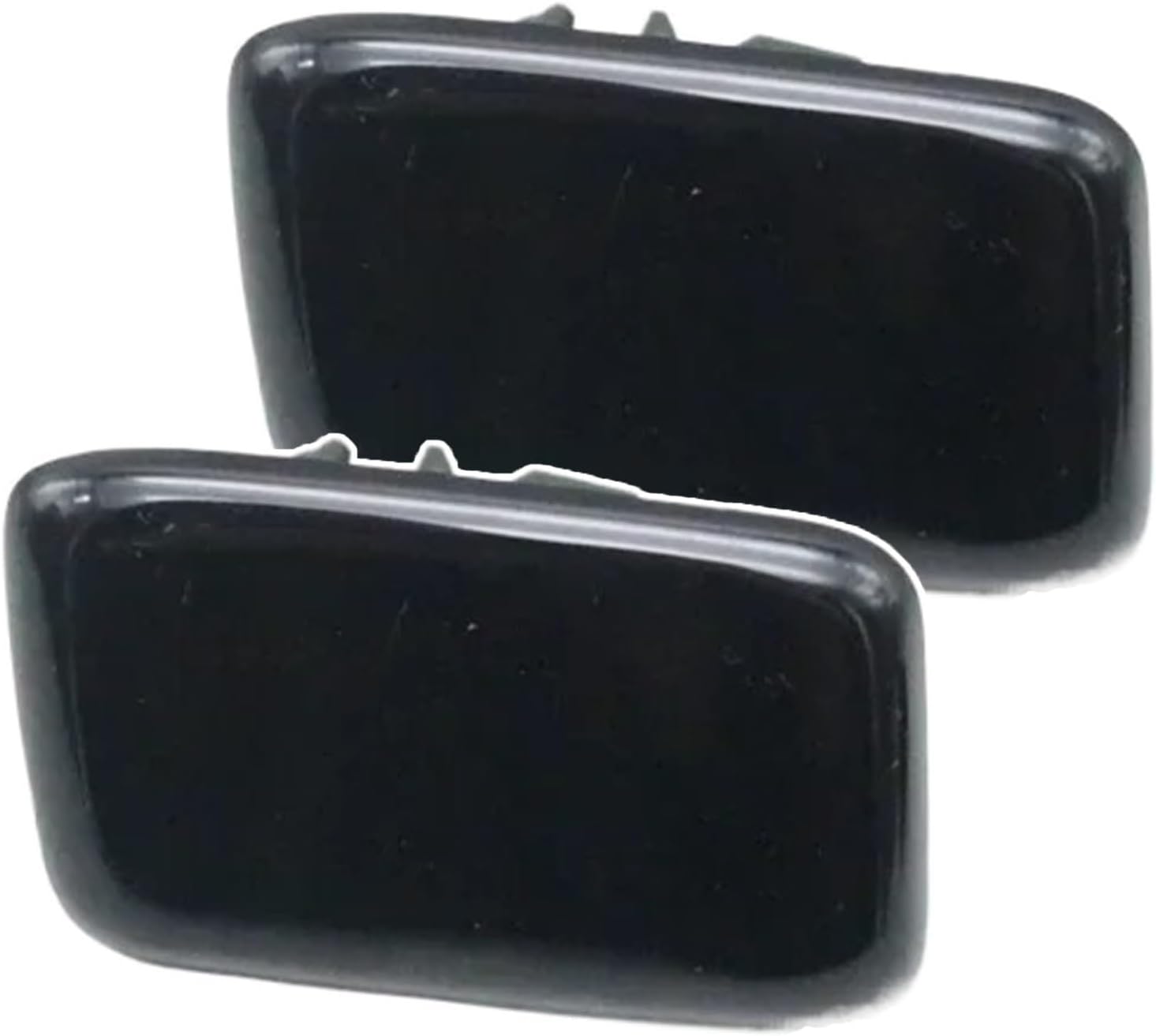 for Hyundai for Genesis G80 2014 2015 2016 Front Bumper Headlamp Headlight Water Spray Nozzle Washer Cover Cap 98681-B1000 98682-B1000 Jet Nozzle Cover(A Pair)