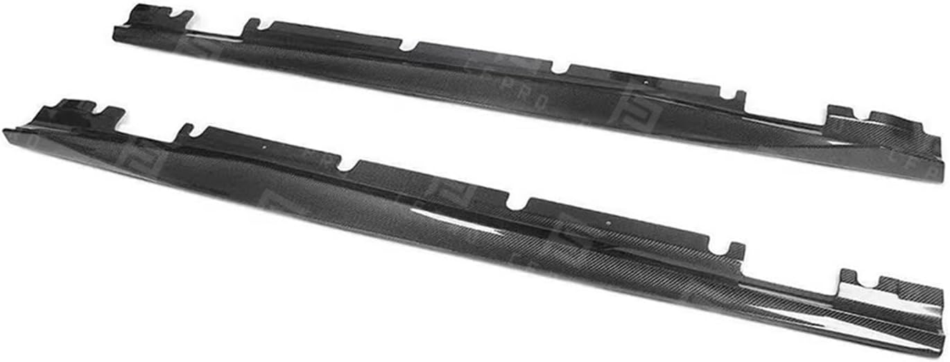 P Style Side Door Edge Protector Car Refitting Real Carbon Fiber Side Skirt Lip Bumper Compatible for Mercedes -Benz Cla W117 2013-2019 Accessories