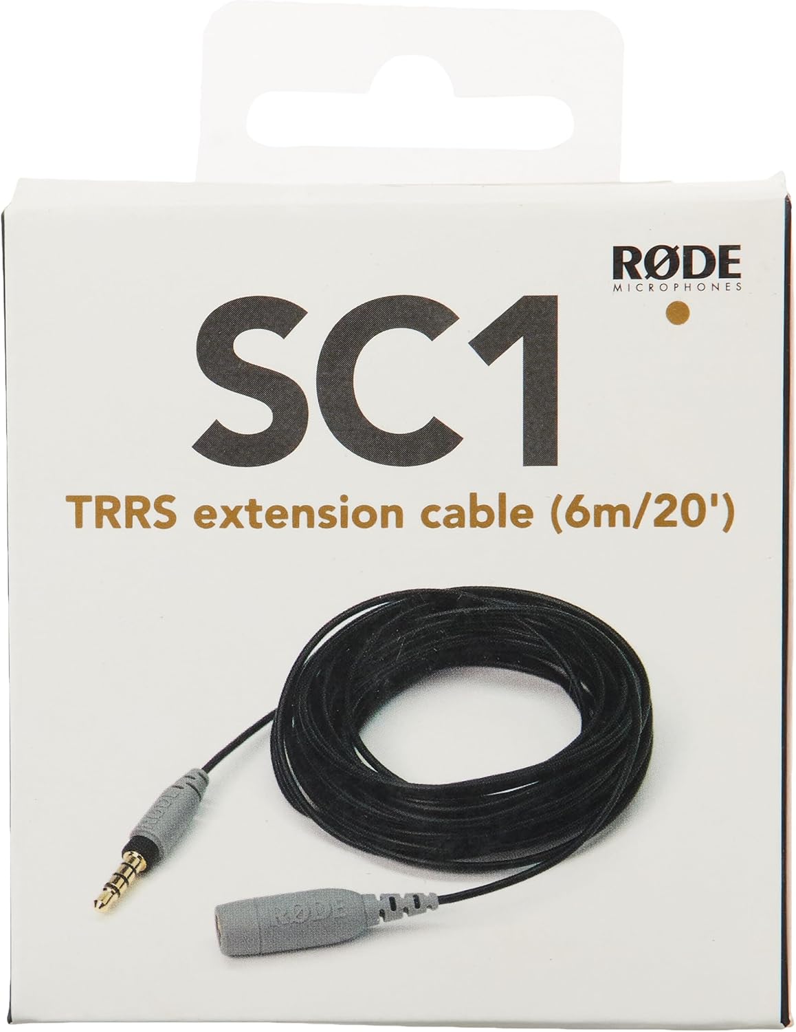 Rode AI-Micro USB Audio Interface,Black & SC1 TRRS Extension Cable For SmartLav+ Microphone, 20 Feet