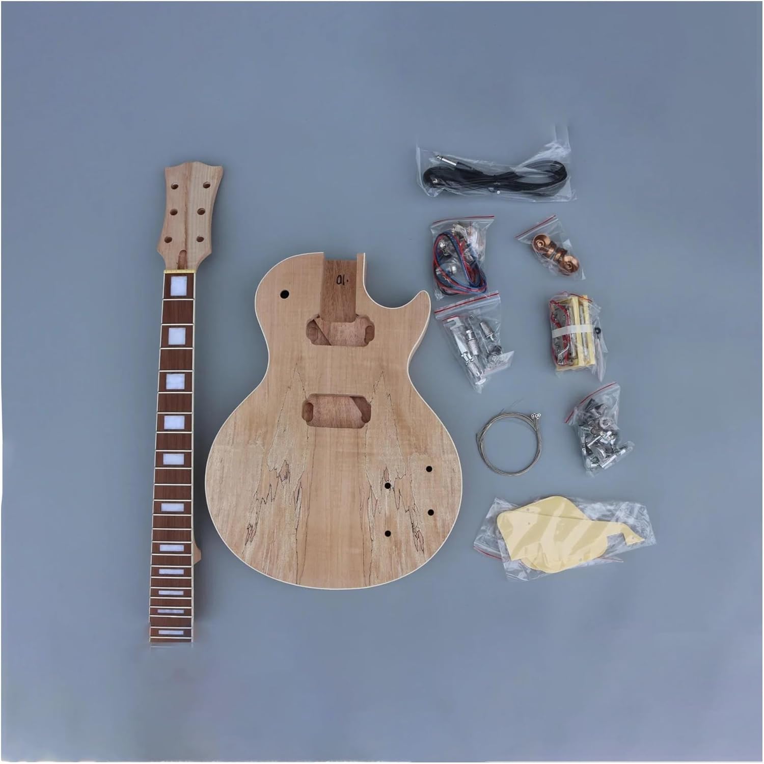 Guitar Body Guitar Replacement Parts 1Set Electric Guitar Kit Guitar Body Mahogany Guitar Neck 22fret 24.75inch Rosewood Fretboard With Guitar Hardware