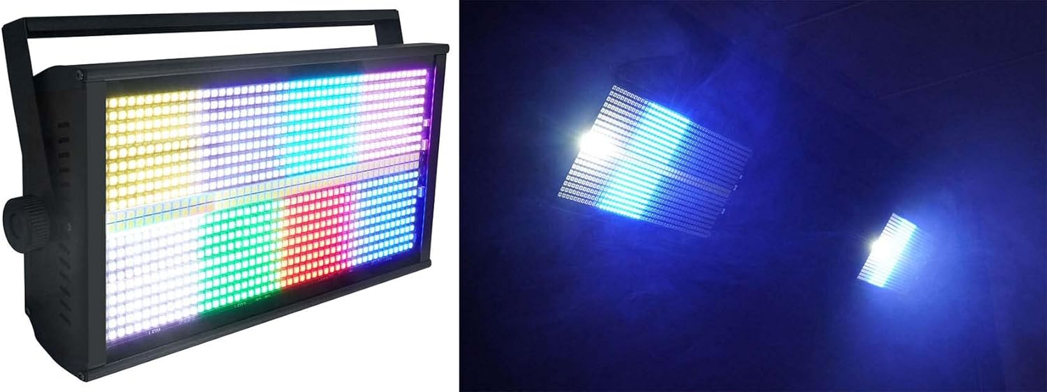 Rockville Stage Panel 864 LED RGB Pro Stage Wash Light + Strobe + Matrix Combo