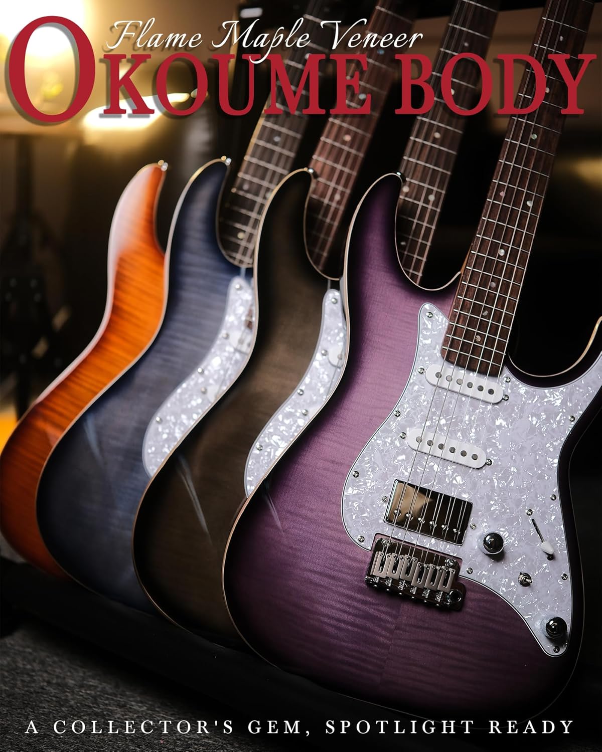 AKLOT Veltrix Electric Guitar Kit with Mini Electric Guitar Amp