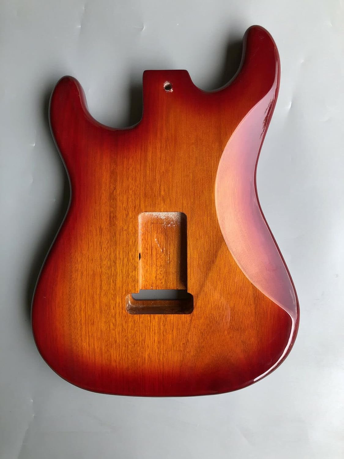 Mahogany Glossy Painting Electric Guitar Body Replacement SSS Style Bolt on Guitar Parts DIY Project