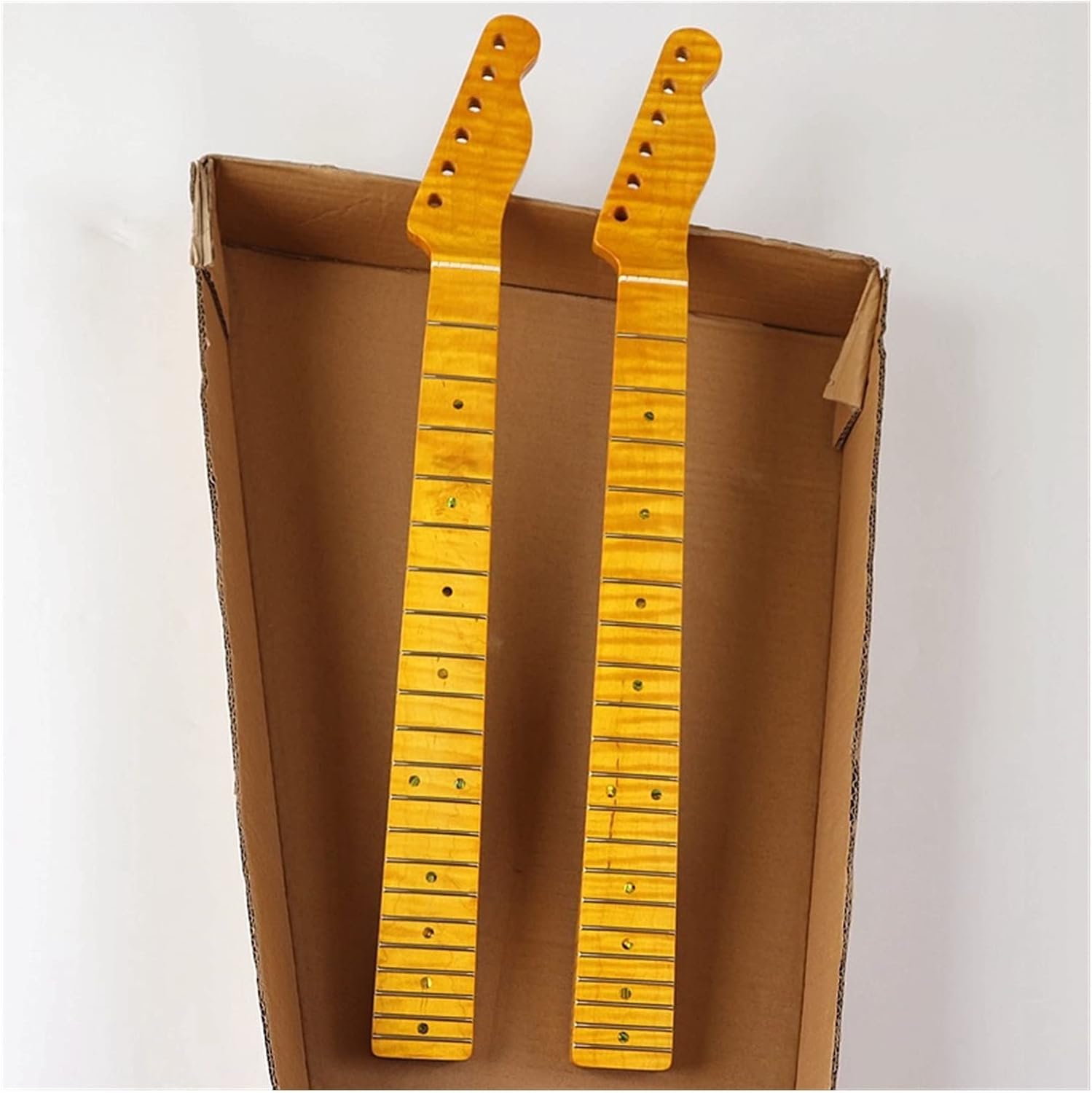 TSTS Electric Guitar Neck Maple Guitar Neck 21 Frets for TL Guitar Neck High Gloss 5.6cm Width Guitar ​Neck Replacement