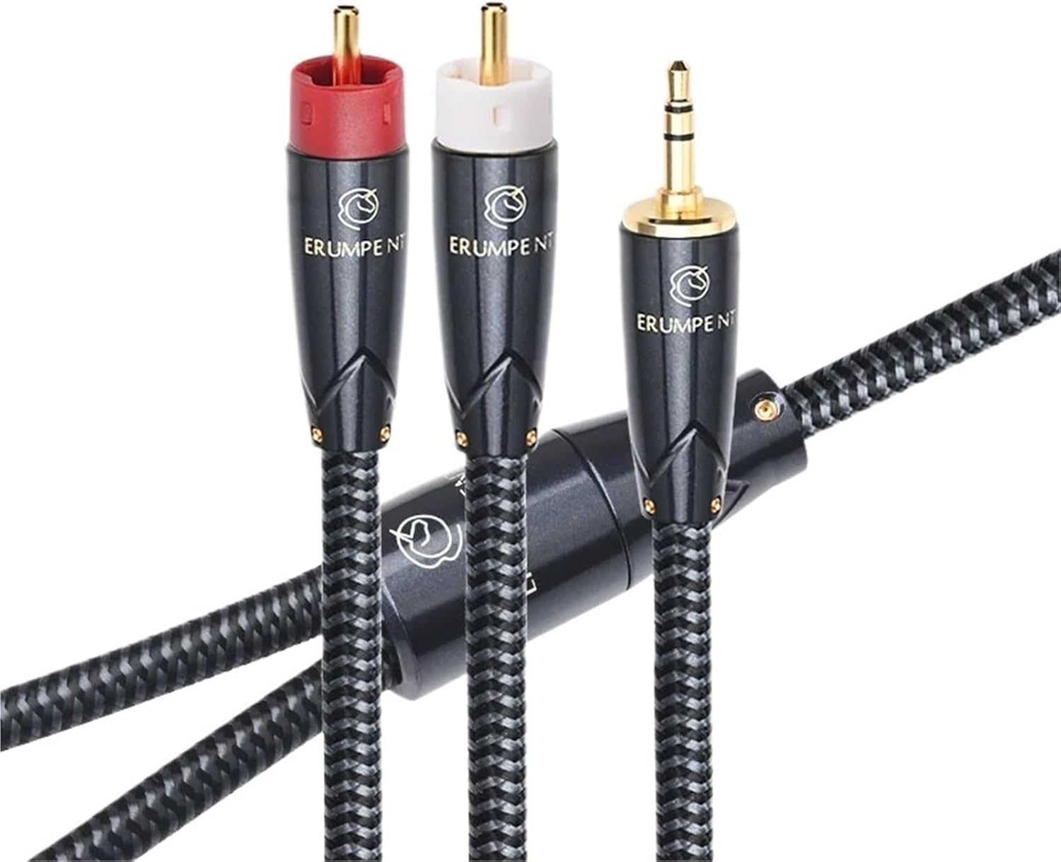 HiFi 3.5 to 2RCA Cable for Smartphone Home Theater Amplifier Splitter Jack 3.5mm to 2RCA Male to Male Audio Cable(3m)