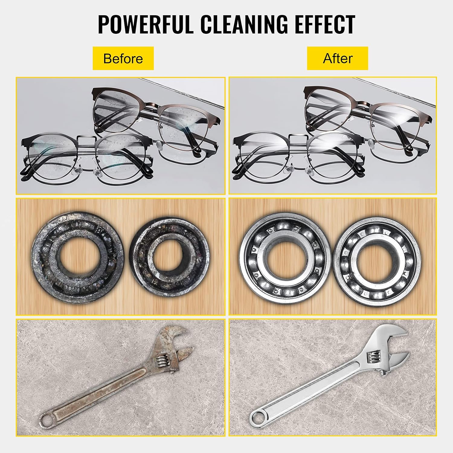 VEVOR 22L Industrial Sonic Cleaner with Digital Timer&Heater 40kHz Professional Sonic Cleaner 110V with Excellent Cleaning Effect for Wrench Tools Industrial Parts Mental Apparatus