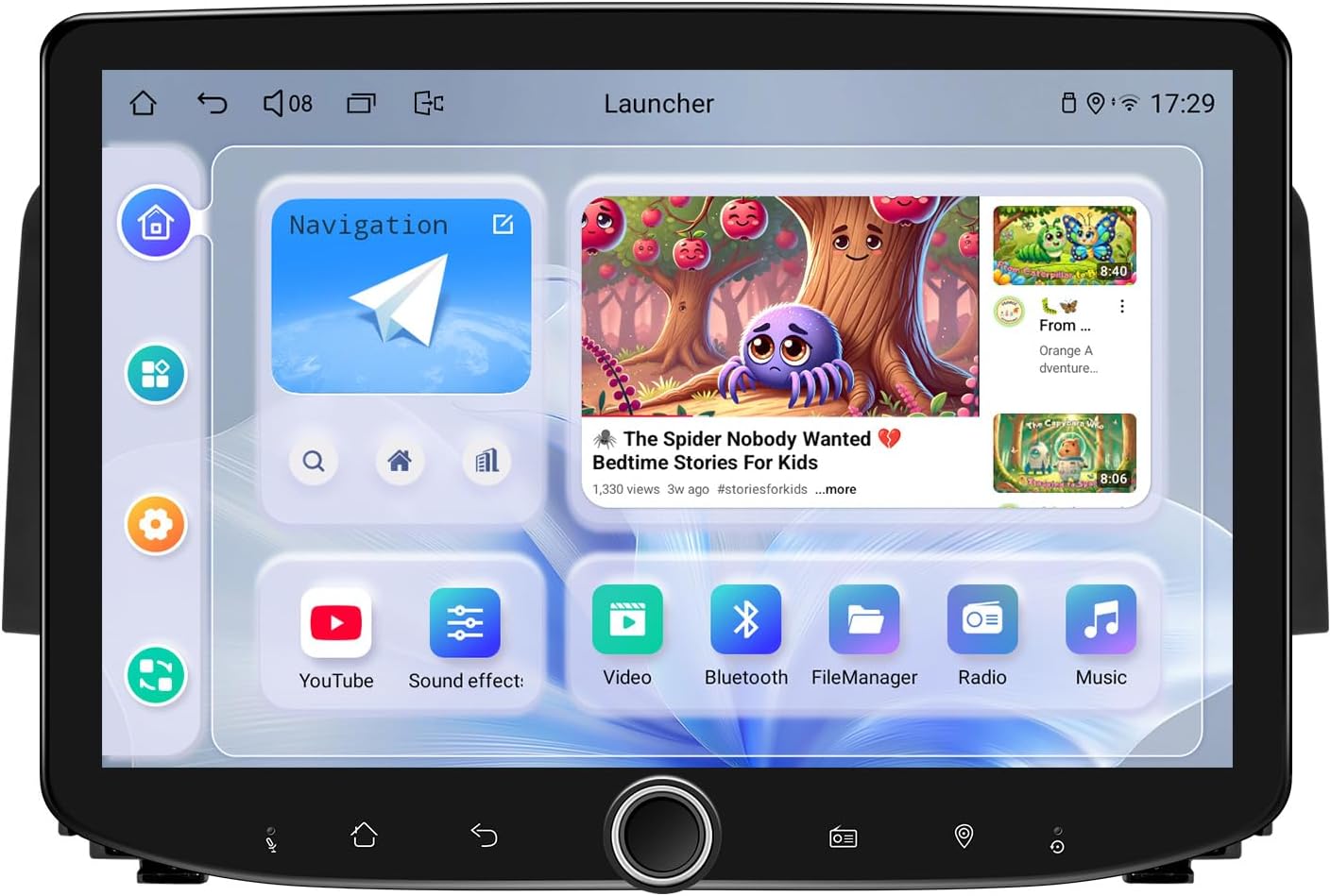 JOYING Car Radio for Honda Civic 2016-2021 Android 13 Car Stereo 10.1 Inch Touchscreen 8GB+128GB with Carplay & Android Auto, Mirror Link, GPS Navigation, Volume Knob(JY-HT101N8-B)(Wire Harness C)