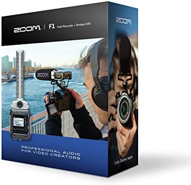 Zoom F1-SP On-Camera Microphone and Recorder, Audio for Video Recorder, Records to SD Card, Outputs to Camera, Battery Powered, Includes Shotgun Microphone