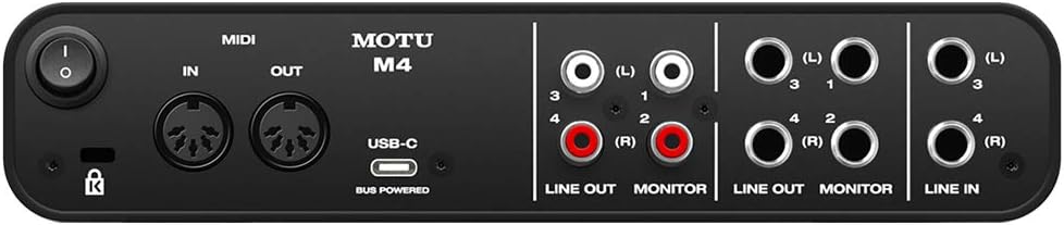 Motu M4 4x4 USB Audio Interface with AKG Project Studio P220 Condenser Mic, HPC-A30 Studio Monitor Headphones & XLR Cable Bundle