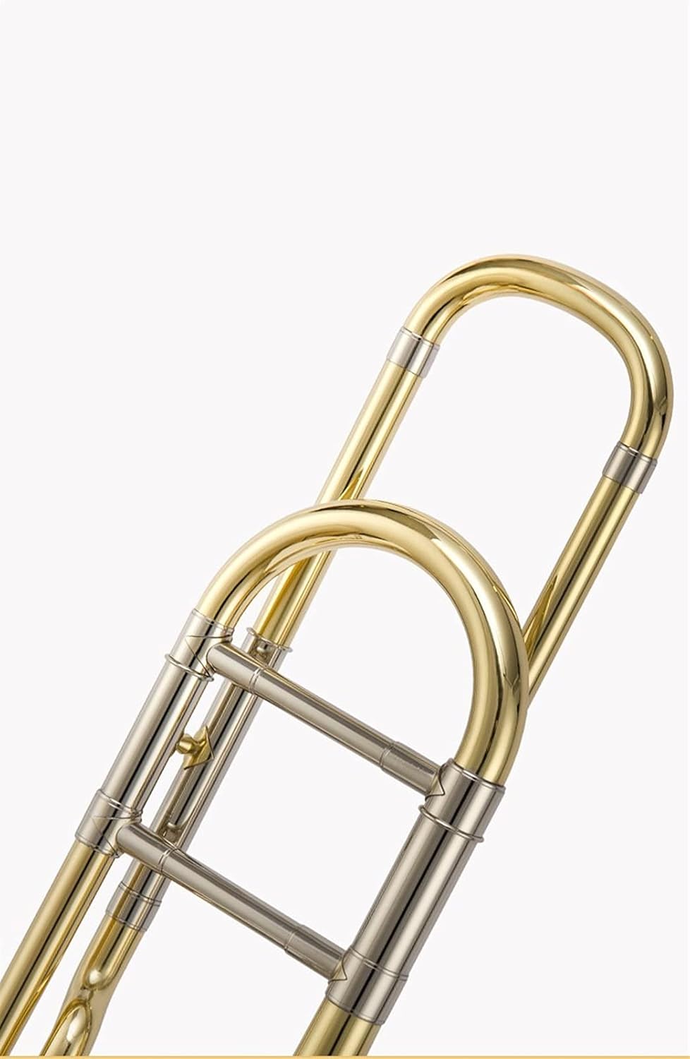 Student Trombone Tune Trombone B/F Drop Lacquer Gold Nickel-Plated Copper-Nickel Alloy Telescopic Tube Trombone Kit