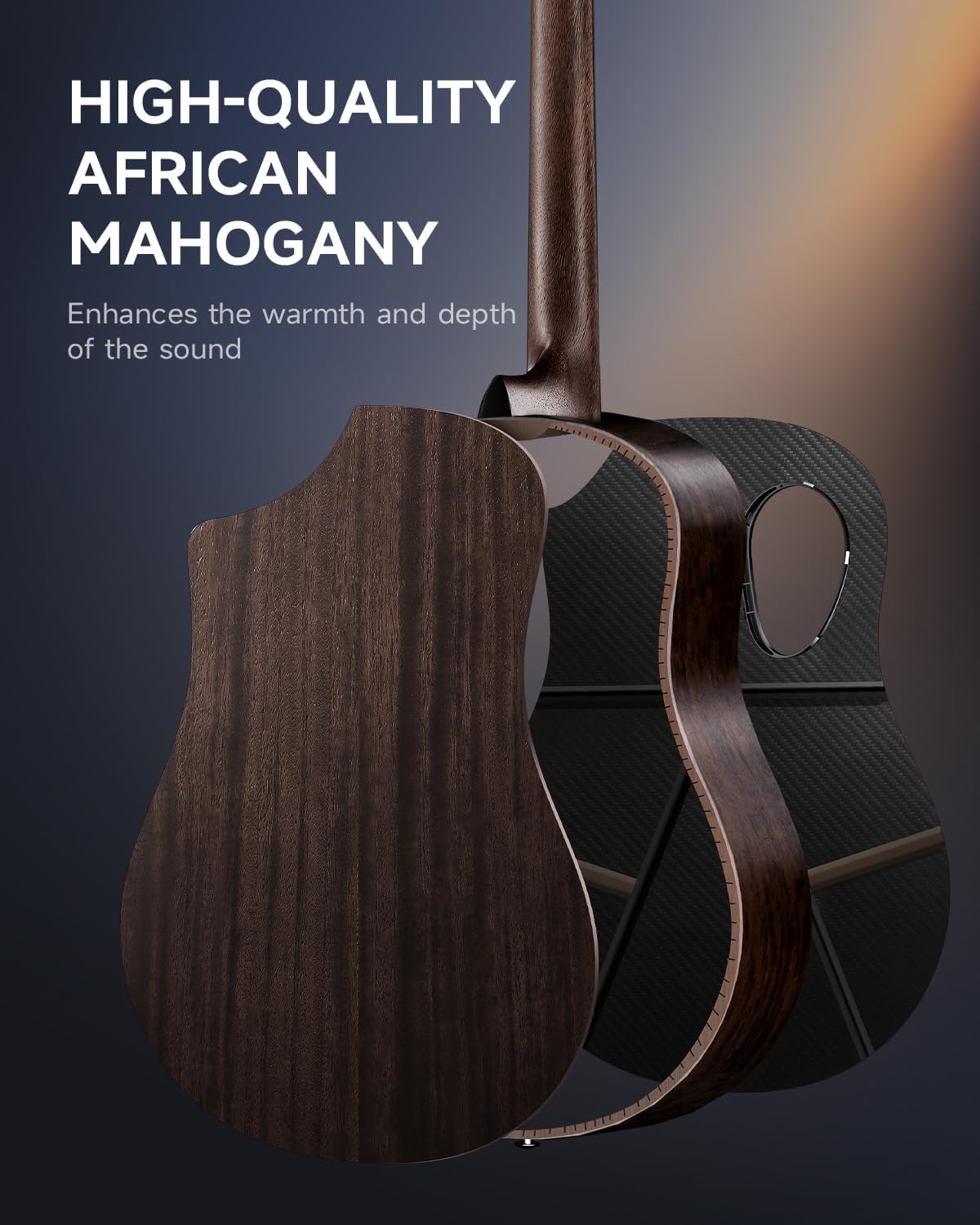 Donner Acoustic Guitar Kits for Beginners, Intermediate Learners & Adults - 38