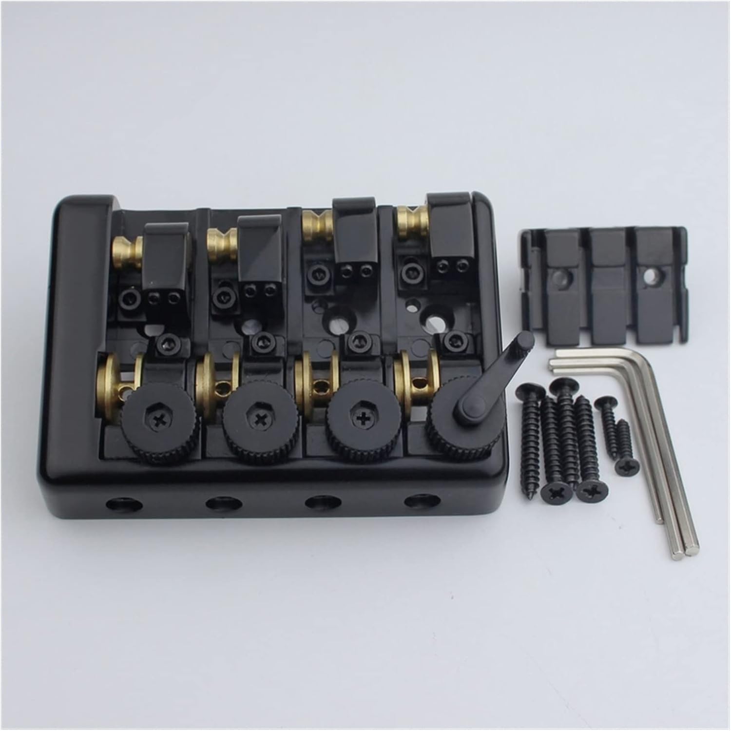 Bass Bridge 4 String Headless Black Electric Guitar Bridge