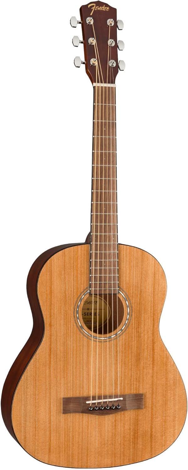 Fender FA-15 3/4 Scale Steel String Acoustic Guitar, with 2-Year Warranty, Natural, with Gig Bag